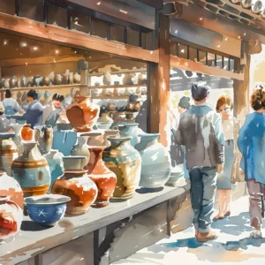 Echoes-of-the-Bazaar- Original-Acrylic