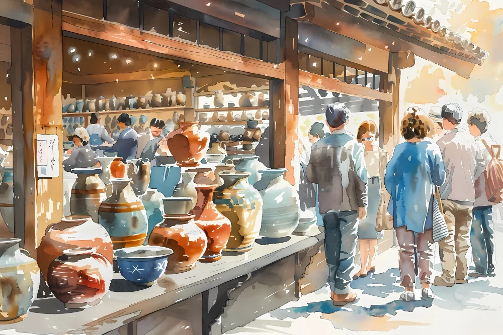 Echoes-of-the-Bazaar- Original-Acrylic