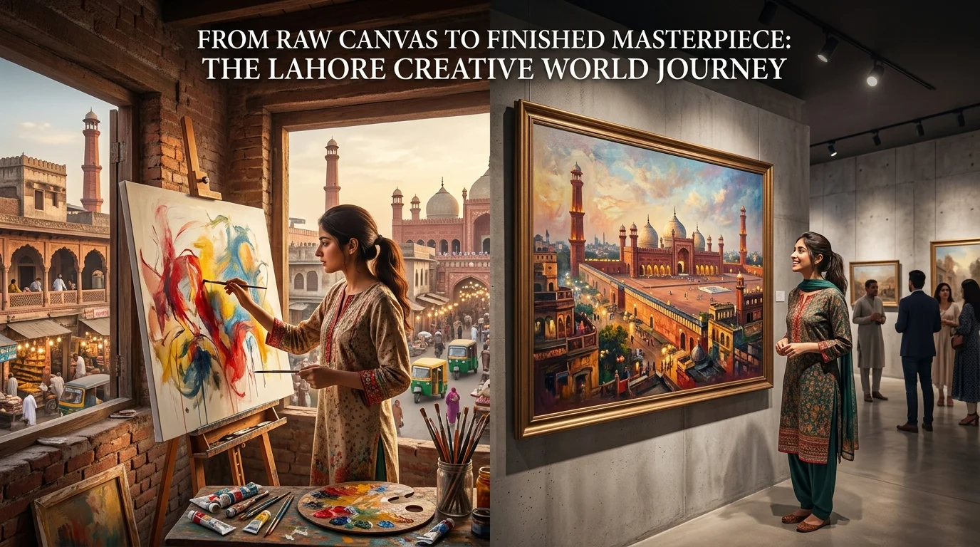 From Raw Canvas to Finished Masterpiece: The Lahore Creative World Journey